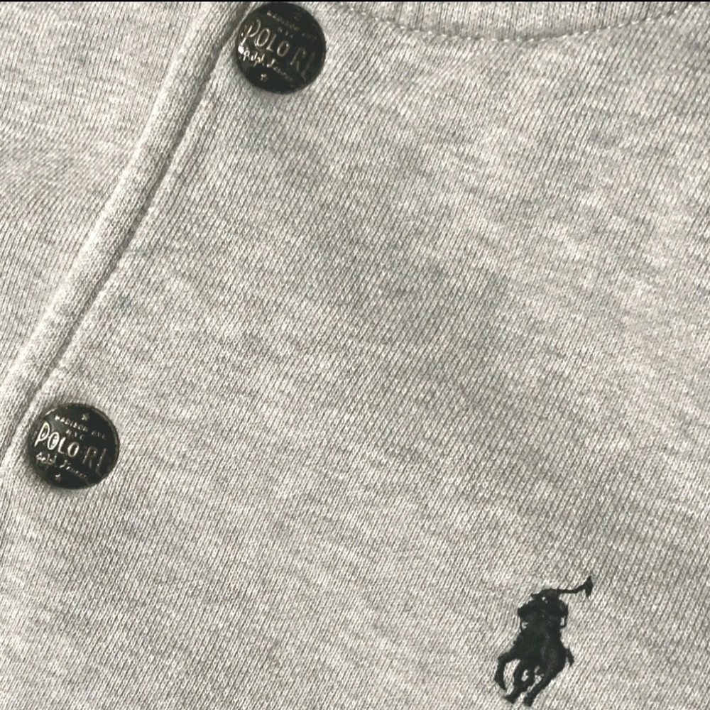 Polo by Ralph Lauren Men's Black and Gray Varsity Jacket XL - Picture 5 of 6
